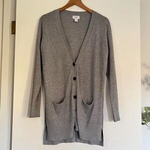 Old Navy Gray Longline Cardigan (Size S)